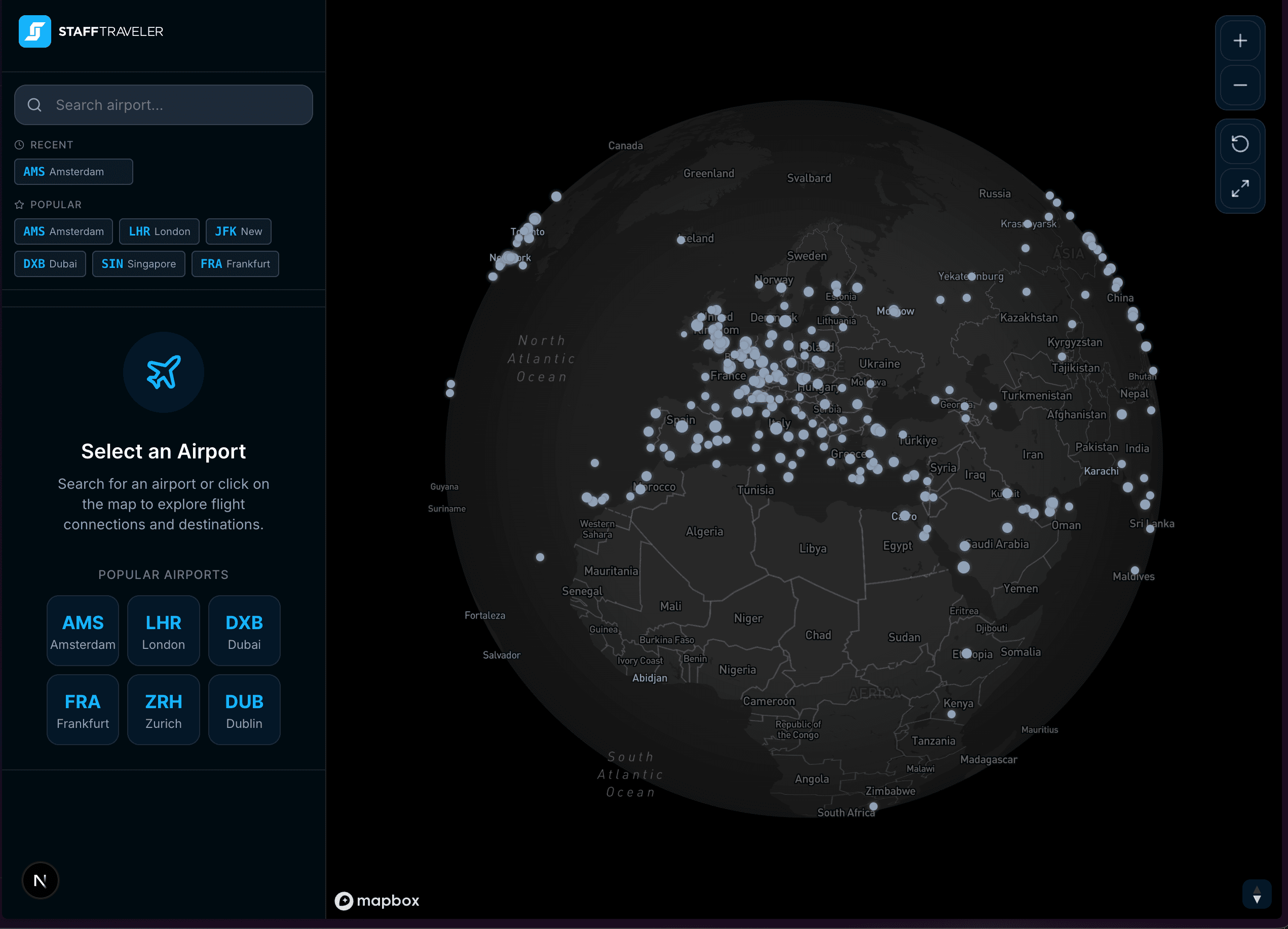 Route Explorer — Flight Connections Map Preview